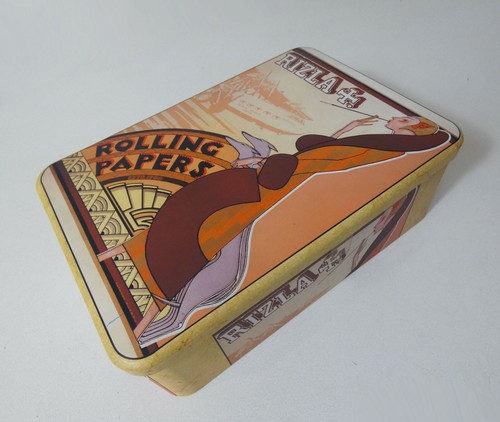Boite métal rizla vintage - boite, rizla+