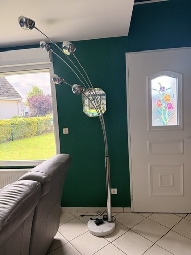 Lampadaire design chromé - , 5
