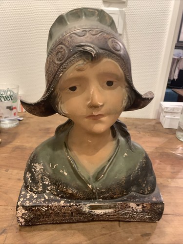 Buste femme plâtre - buste,
