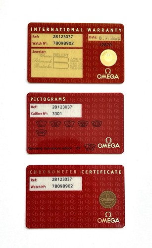Original omega papiers - omega,
