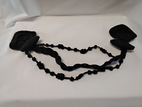 Passementerie ancienne noire - noire,
