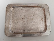 Plateau HERMES en métal argenté