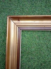 CADRE EN BOIS  DORE 57,5 X 49,5 CM FEUILLURE 46,5 X 38,5 CM FRAME FRENCH