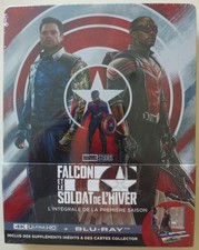FALCON ET LE SOLDAT DE L'HIVER 2021 Steelbook Combo 4K + Blu-Ray + Cartes TBE