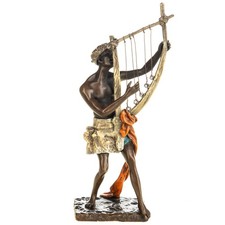 Sculpture en bronze Musicien