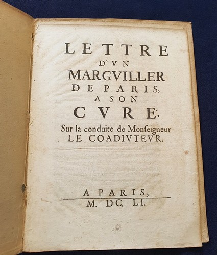 Lettre marguiller de - lettre,
