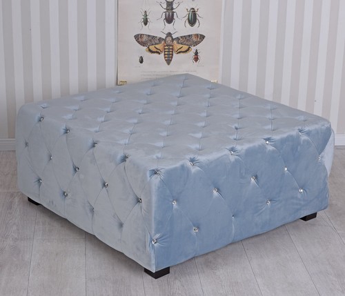 Pouf table basse chesterfield - pouf,