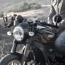 rétroviseurs guidon noir rond