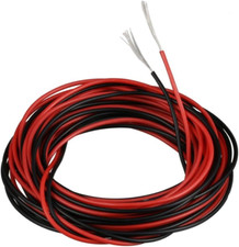 28 Gauge Silicone Wire Red and