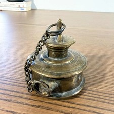 Très ancien encrier Chinois ? en bronze patiné XIXème