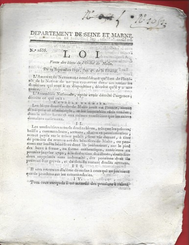 1792 révolution loi - 1792, des