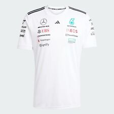 Mercedes AMG Petronas F1 Équipe Adidas T-Shirt 2025 Blanc