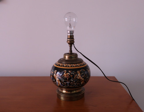 Pied lampe faience gien - pied,