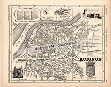 AVIGNON - Plan de Ville Ancien