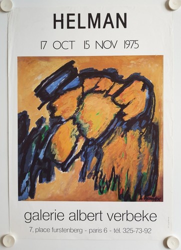 Affiche helman 1975 exposition - helman,