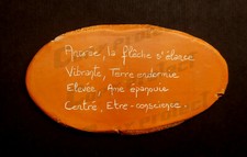 Plaque céramique terre