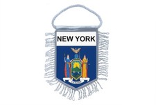 Mini bannière drapeau fanion fenêtre rétroviseur voitures country banner états-unis new york a