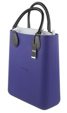 O Bag Sac Chic Femme OS Bleu Double Poignées Sac Intérieur Mini Tote Carré I