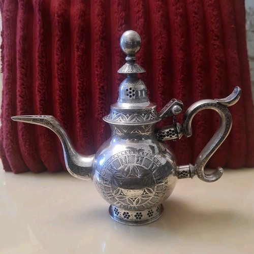 Ancien théière argent - en,