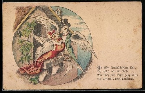Carte postale couple - , de