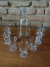 1 carafe et 9 Verres Cristal