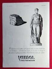 Publicité de presse: Automobile Huile Moteur VEEDOL & Lame Rasoir GIBBS 1937