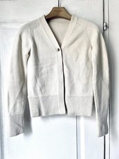 CHLOE cardigan blanc TailleXS 70%LAINE 30%CACHEMIRE Bon État