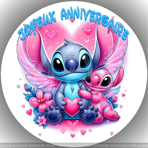 Stitch angel décoration - &,