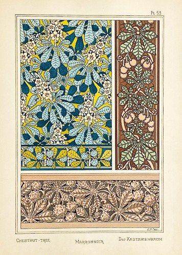 Original 1896 art nouveau - art,
