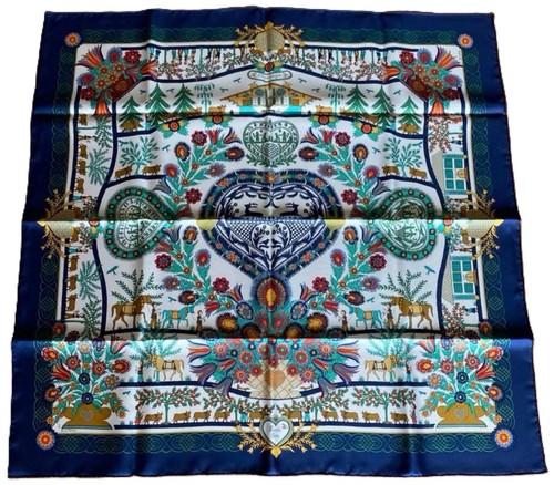 Hermes silk scarf decoupages - hermes,