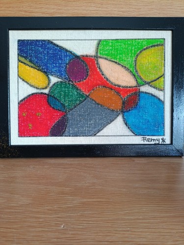 Tableau pastel sur - pastel, lin