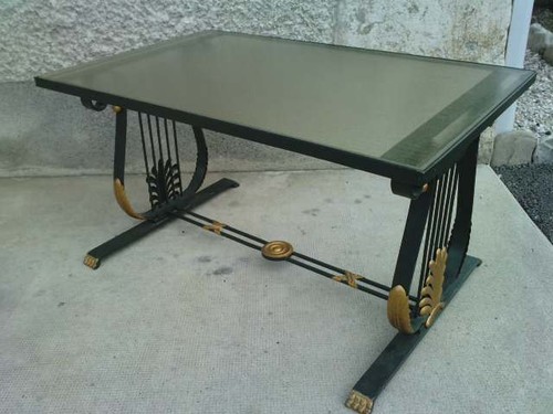 Table fer forgé dalle - forgé, de