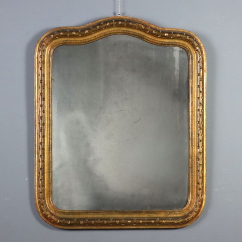 Miroir ancien bois gravé - miroir,