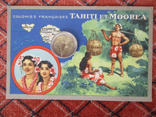 CARTES  Edition spéciale Produits  Lion Noir-Colonies françaises TAHITI  MOOREA