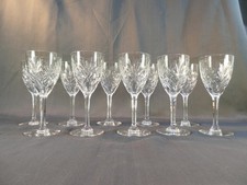 CRISTAL de SAINT-LOUIS 10 verres a eau modele CHANTILLY  18,7 cm