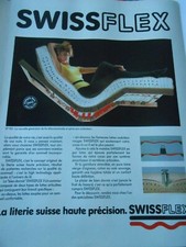 Publicté Advertising 1991  Swissflex la literie suisse haute précision