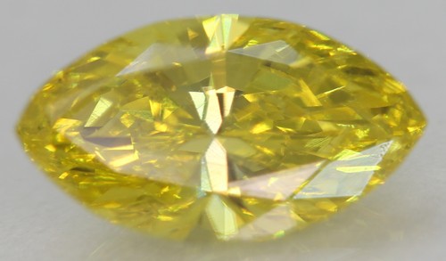 Diamant naturel marquise jaune - naturel,