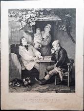 Les joueurs de Dames par Jazet