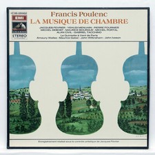 FOURNIER MENUHIN FEVRIER ⸺ POULENC complete chamber music ⸺ EMI 4xLPs box NM