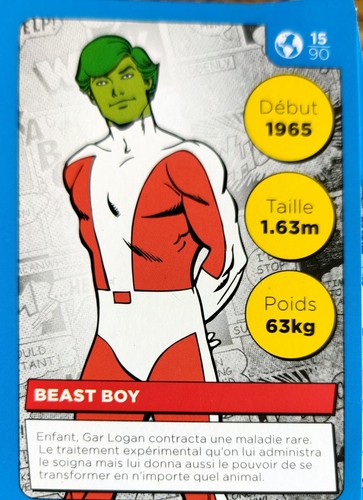 Carte auchan comics 15 - dc,