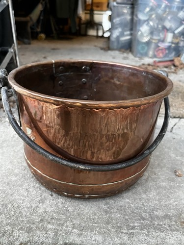 Chaudron cuivre martelé - chaudron, en