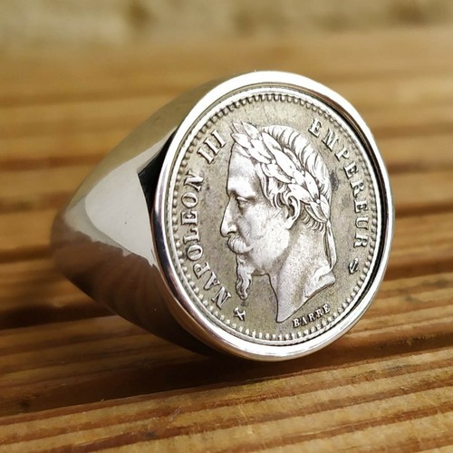 Bague chevalière argent - chevalière, en