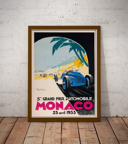 Affiche poster voiture monaco - affiche-poster,
