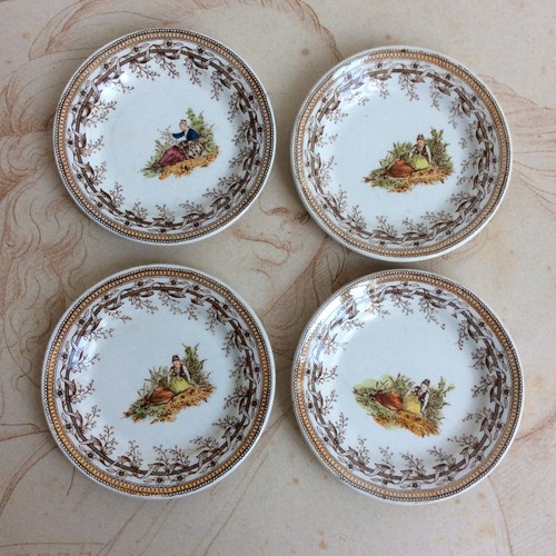 Assiettes dinette ancienne - assiettes,