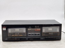 Fisher CR-W34 Stéréo Double Cassette Pont - Usé , Actif, Sans Accessoires