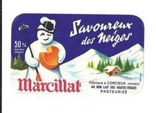 etiquette fromage SAVOUREUX DES NEIGES