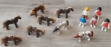PLAYMOBIL lot animaux 8 poneys