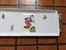 Assiette Plat Plateau Faïence Faïencerie D'onnaing Walt Disney Ancien
