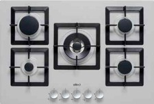 Elleci Plano 75 PMSP75179CS Table de Cuisson 5 Feux Metaltek 79 Gris Aluminium