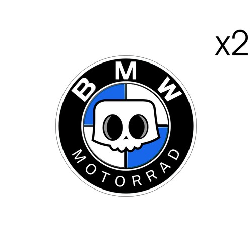 Stickers plastifiés skull - 2,
